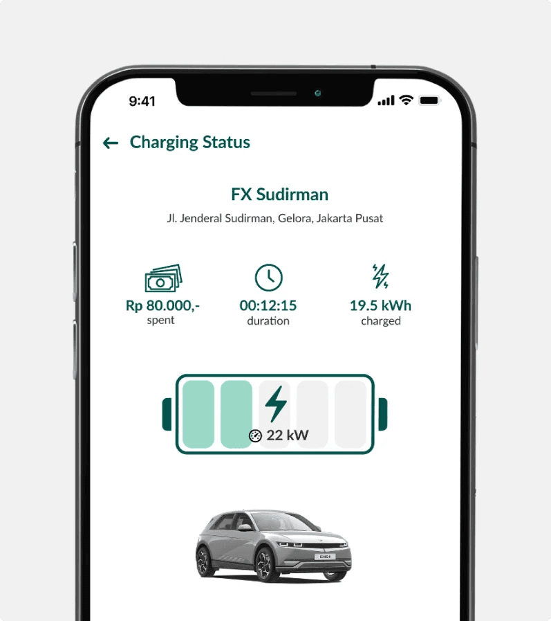 Monitor the charging progress